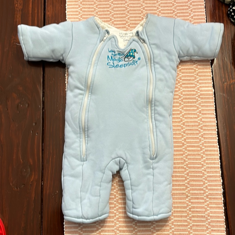 Merlin Magic sleep suit in blue
